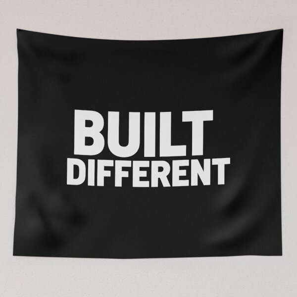 Item preview, Built Different Bold Minimalist Motivational Typography designed and sold by Silent Watch Threads..