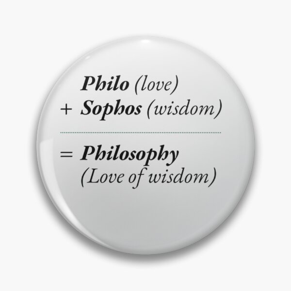 Item preview, Philosophy: The Eternal Love of Wisdom – Philo + Sophos Etymology Design designed and sold by Socratic Swag.