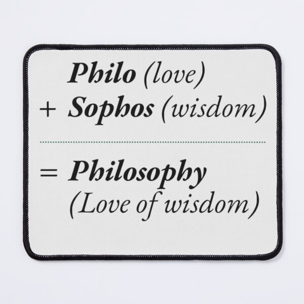 Item preview, Philosophy: The Eternal Love of Wisdom – Philo + Sophos Etymology Design designed and sold by Socratic Swag.
