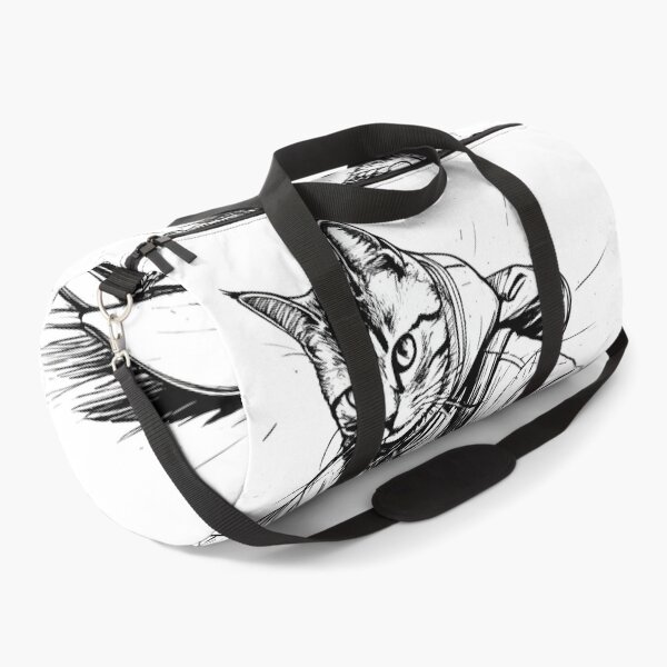 Item preview, Cat Snowboarding Streetwear Illustration carving sharply downhill designed and sold by Uglyandcute.