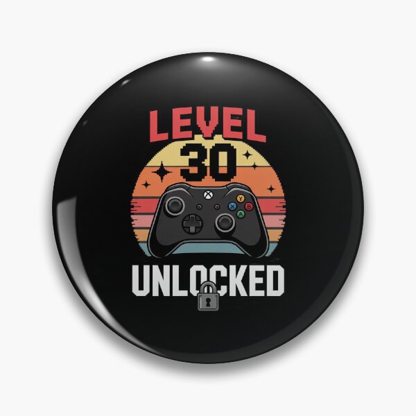 Item preview, Level 30 Unlocked Video Gamer 30th Birthday 0 designed and sold by DigitaldeligArt.