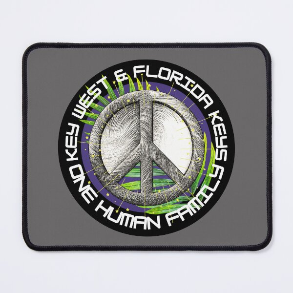 Item preview, Burst of Peace Love Joy One Human Family - Key West and the Florida Keys Motto designed and sold by Catawampus-Cat.