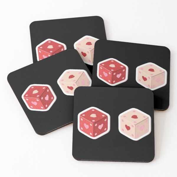 Item preview, love dice  you deserve a treat - heart dice  designed and sold by zuzzelek44.