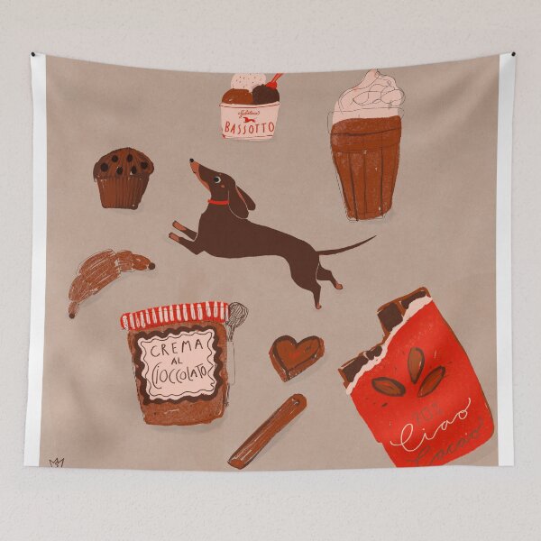 Item preview, Dachshund and Chocolate designed and sold by Orangerie66.