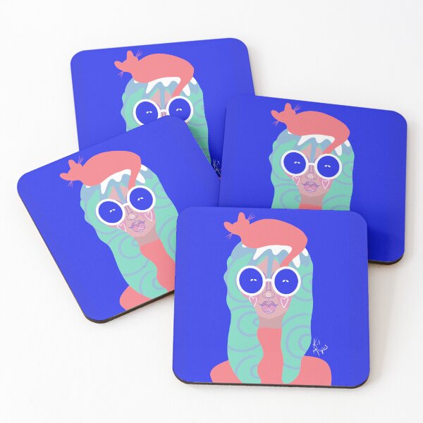 Item preview, Kitty Cat Cool Mauvais designed and sold by katmakesthings.
