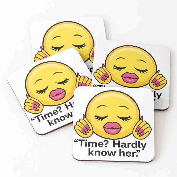 Item preview, "Time? Hardly Know her" Sassy Nails emoji designed and sold by midmayor249.