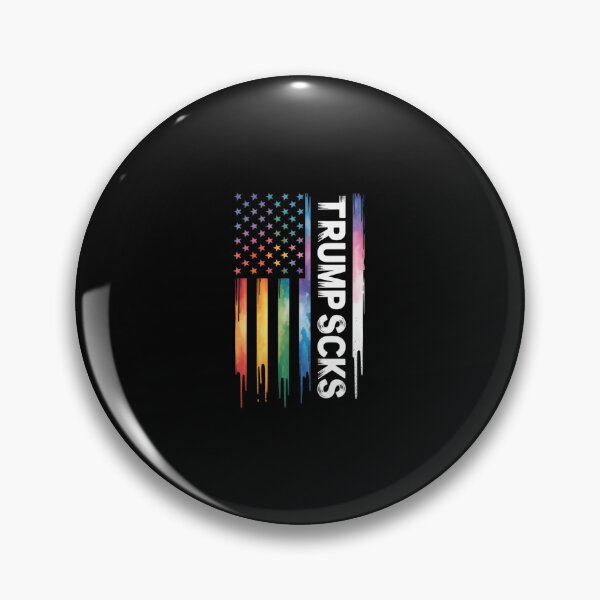 Item preview, Trump Sucks United States Distressed Rainbow w US Flag designed and sold by SyntaxClaw.
