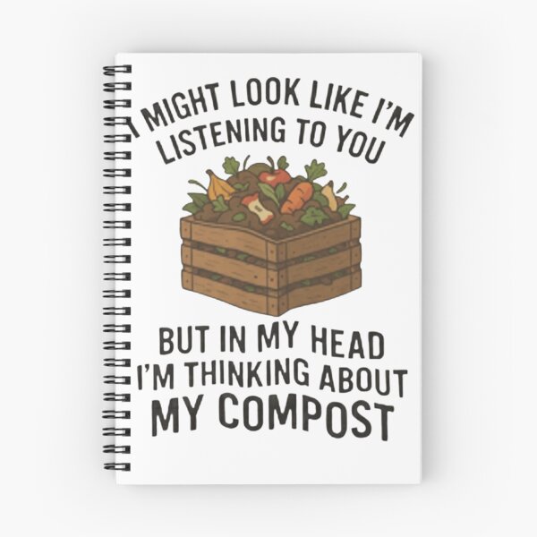 Item preview, Compost Lover Shirt – Funny Gardening Tee | “Listening but Thinking About Compost” designed and sold by Printsouf.