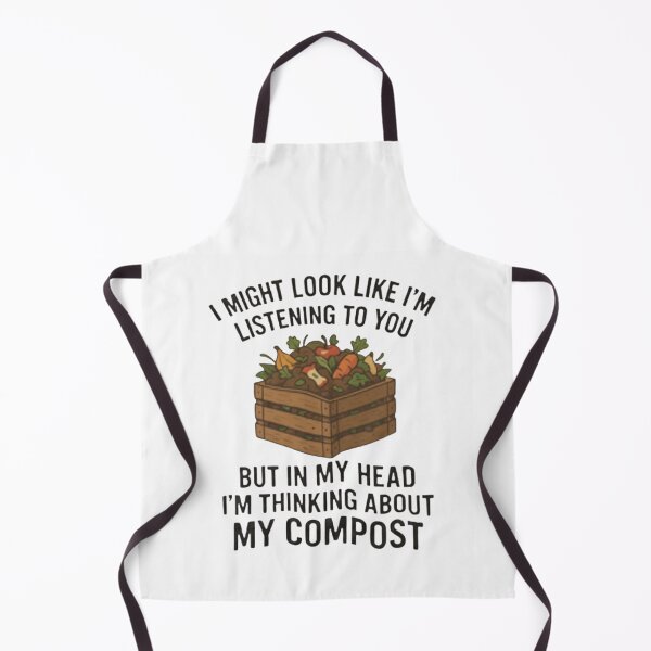 Item preview, Compost Lover Shirt – Funny Gardening Tee | “Listening but Thinking About Compost” designed and sold by Printsouf.