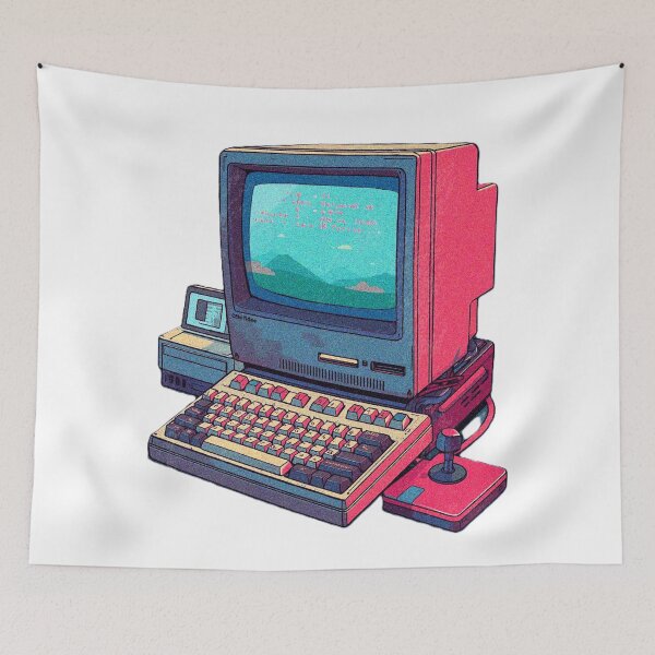 Item preview, Retro Vintage Gamer PC Computer designed and sold by WHITE FLAME PRINTS.