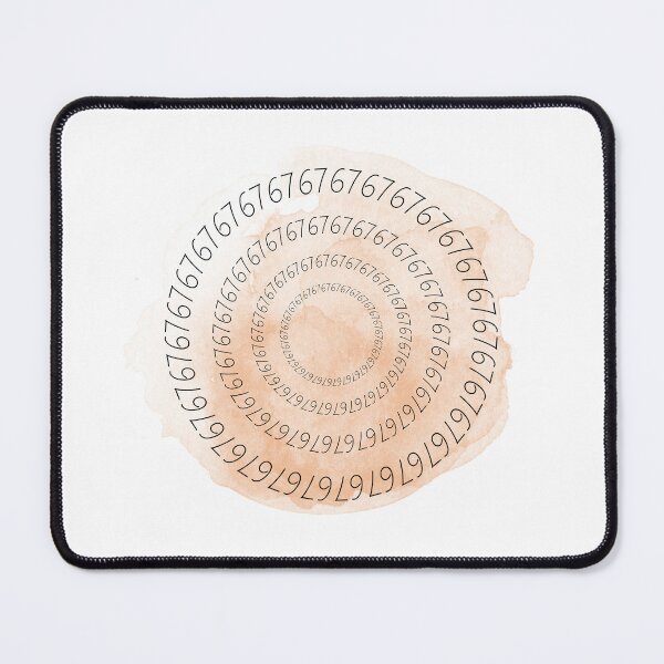 Item preview, 67 / Six Seven Forming a Circle – Typographic Illustration designed and sold by iamKRUK.