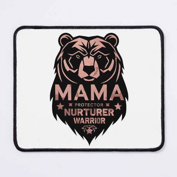 Item preview, Mama Bear Protector Nurturer Warrior - Strong Mother's Day Rose Gold Art designed and sold by Latikshop.