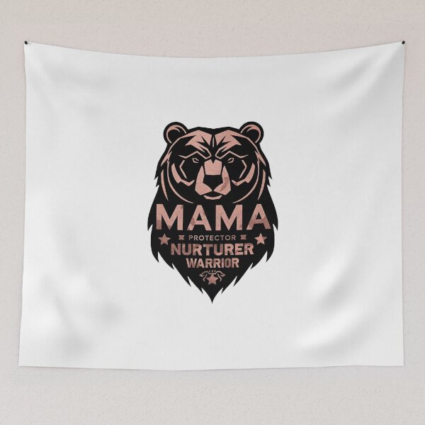 Item preview, Mama Bear Protector Nurturer Warrior - Strong Mother's Day Rose Gold Art designed and sold by Latikshop.