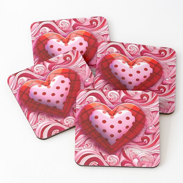 Item preview, Valentine Card Fancy Polka Dots designed and sold by Sharon Schwalbe.