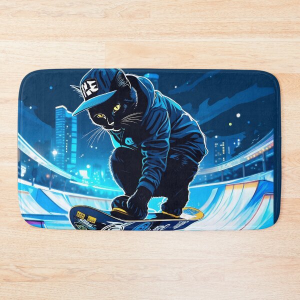 Item preview, Cat Snowboarding Streetwear Illustration 360 spin  designed and sold by Uglyandcute.