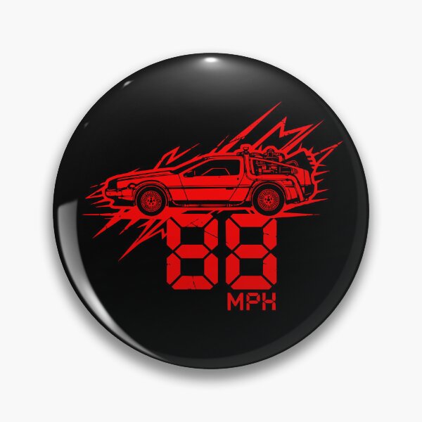 Item preview, Red 88 MPH Time Machine DeLorean Retro Cinema  designed and sold by Off-Road-Zone.