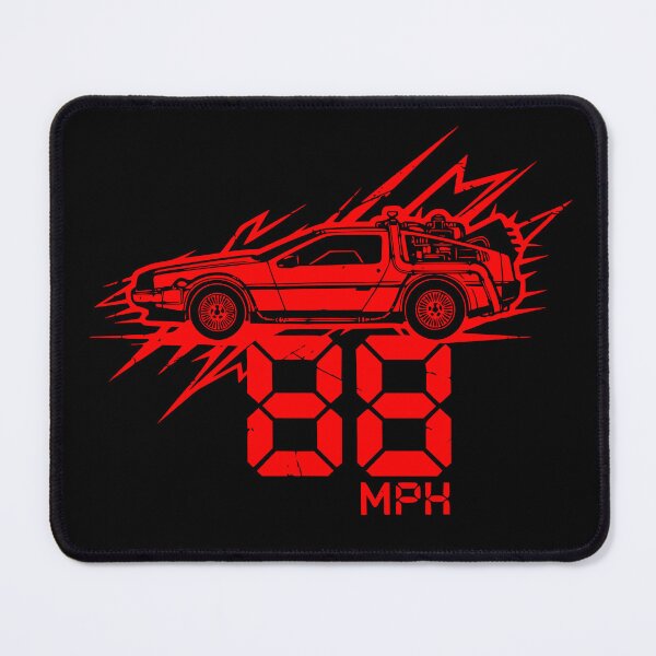 Item preview, Red 88 MPH Time Machine DeLorean Retro Cinema designed and sold by Off-Road-Zone.