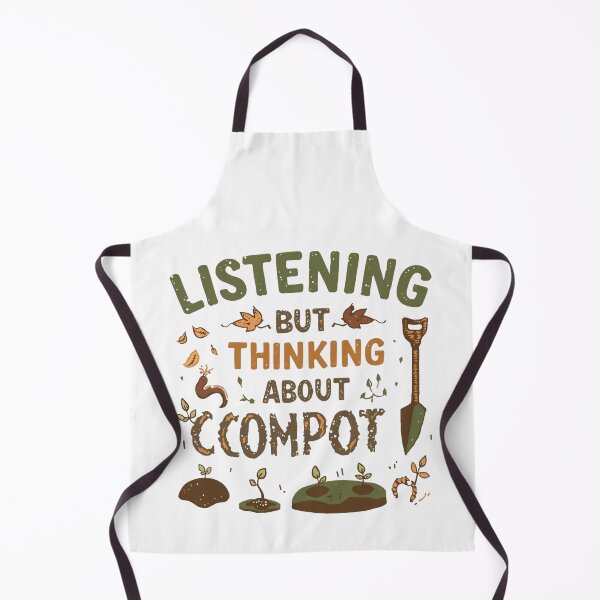 Item preview, Compost Lover Shirt – Funny Gardening Tee | “Listening but Thinking About Compost” designed and sold by Printsouf.