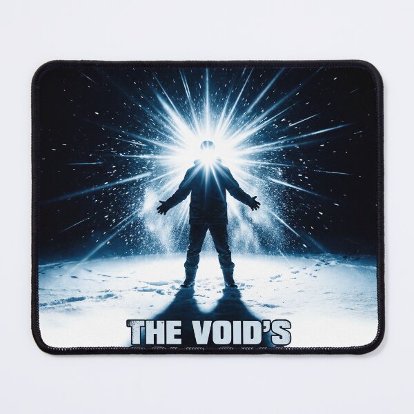 Item preview, The Void's Cold Call Sci-Fi Horror Poster Inspired by The Thing 1982, Antarctica Ice Silhouette Wall Art, Cinematic Movie Print Decor designed and sold by AbstractAuraArt.