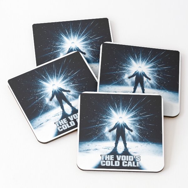 Item preview, The Void's Cold Call Sci-Fi Horror Poster Inspired by The Thing 1982, Antarctica Ice Silhouette Wall Art, Cinematic Movie Print Decor designed and sold by AbstractAuraArt.