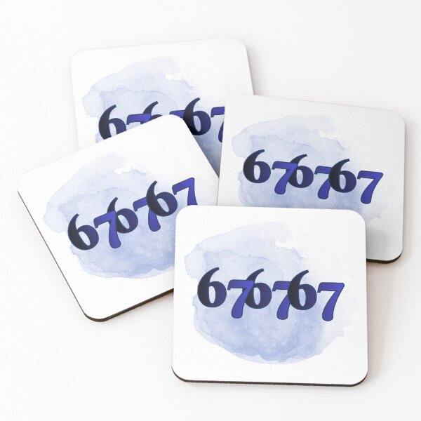 Item preview, 67 / Six Seven in an Uneven Column – Typographic Illustration designed and sold by iamKRUK.