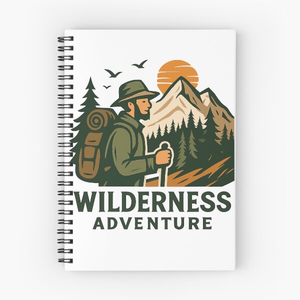 Item preview, Wilderness Adventrue badge illustration designed and sold by Art-Horizon.