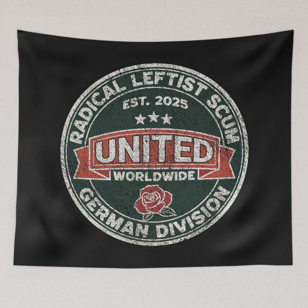 Item preview, Radical Leftist Scum German Division - Anti Trump Satire Vintage Crest designed and sold by VariousGoodies.