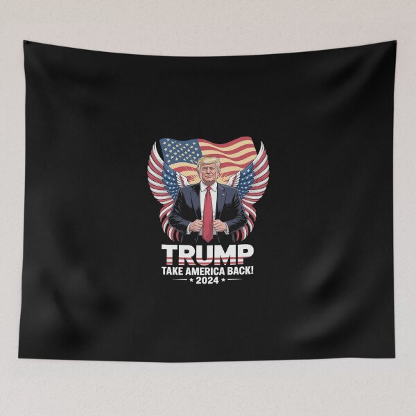 Item preview, Trump Take America Back 2024 Eagle US Flag designed and sold by SyntaxClaw.