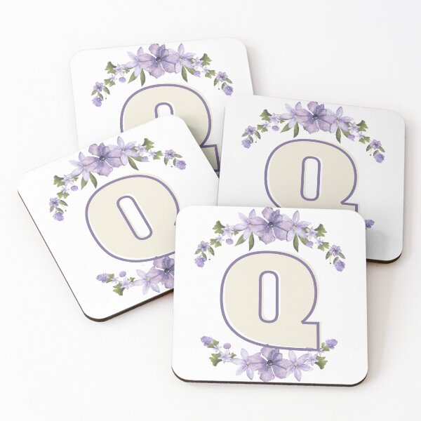 Item preview, Letter Q Monogram with Flowers – Elegant Floral Initial Design designed and sold by OmikronStore.