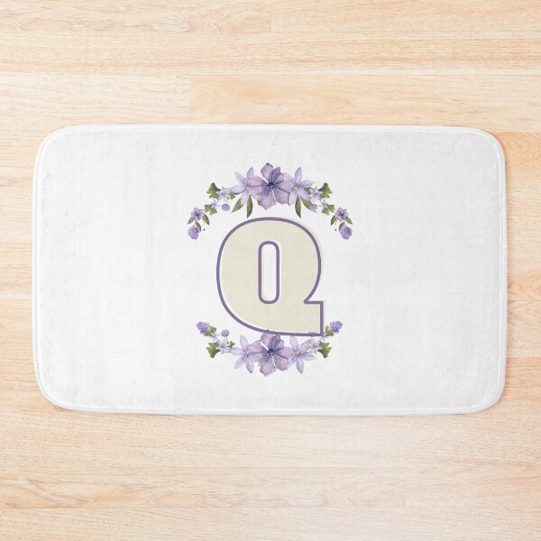 Item preview, Letter Q Monogram with Flowers – Elegant Floral Initial Design designed and sold by OmikronStore.