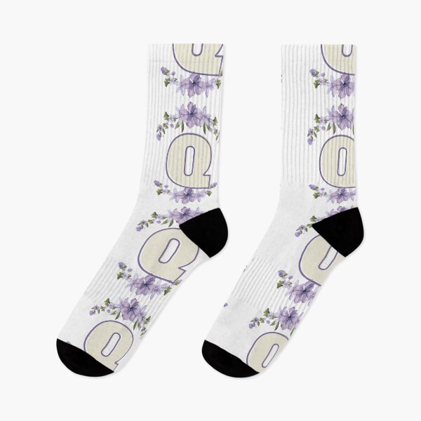 Item preview, Letter Q Monogram with Flowers – Elegant Floral Initial Design designed and sold by OmikronStore.