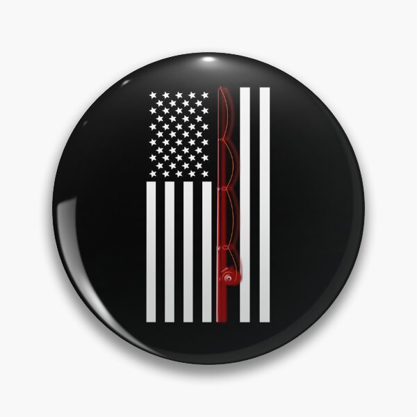 Item preview, USA Fisherman Red Rod Flag Graphic designed and sold by GetGoodFit.