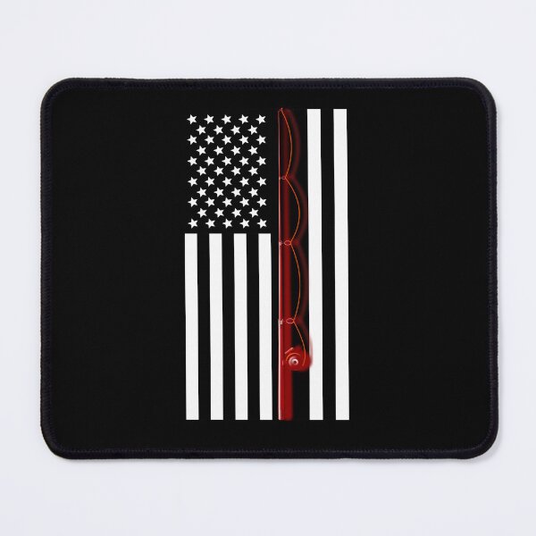 Item preview, USA Fisherman Red Rod Flag Graphic designed and sold by GetGoodFit.