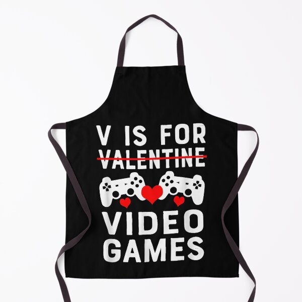 Item preview, V Is For Video Games Gamer Valentine's Day designed and sold by MerchDeviant.