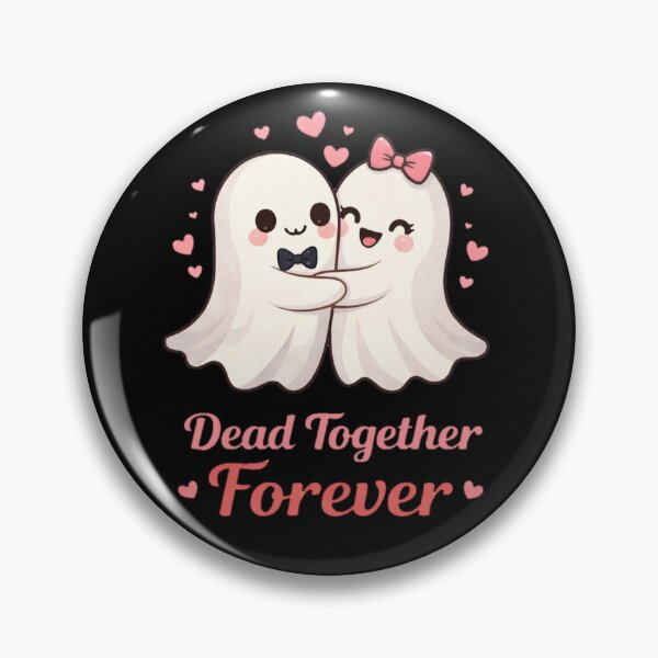Item preview, Dead Together Forever – Cute Ghost Couple Halloween Love designed and sold by PunchDrop.