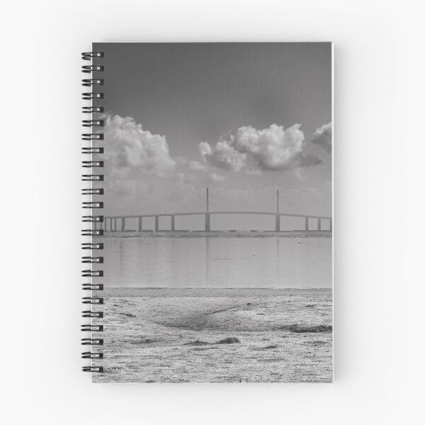 Item preview, The Sunshine Skyway Bridge stretches gracefully across calm waters on a cloudy December day designed and sold by EyezWatchin.
