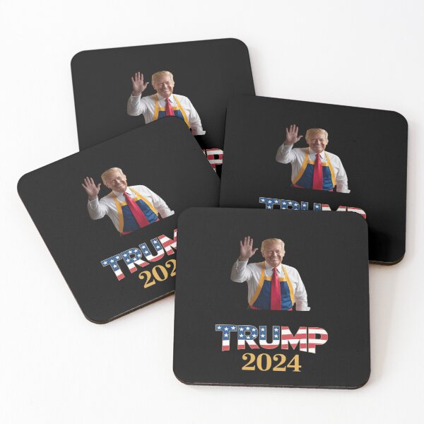 Item preview, Trump With MC Donald Trump Worker Vote For Trump designed and sold by MarkLeedsArt.