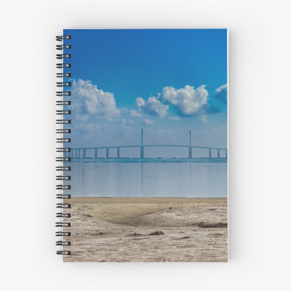 Item preview, The Sunshine Skyway Bridge stretches gracefully across calm waters on a cloudy December day designed and sold by EyezWatchin.