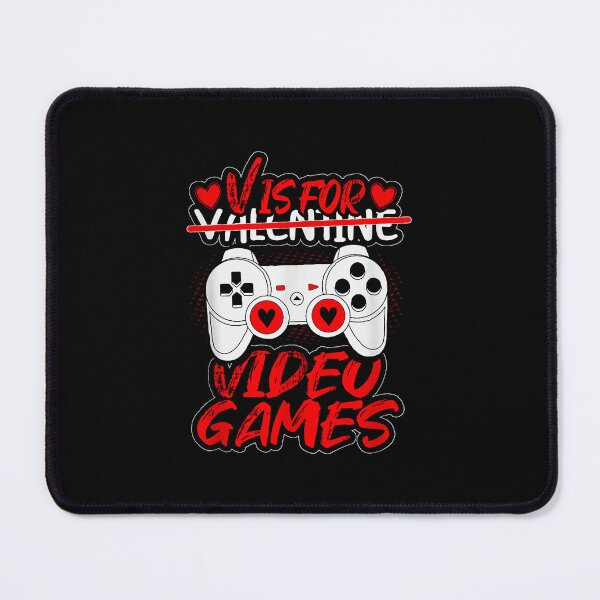 Item preview, V Is For Video Games Funny Gamer Valentine's Day designed and sold by MerchDeviant.