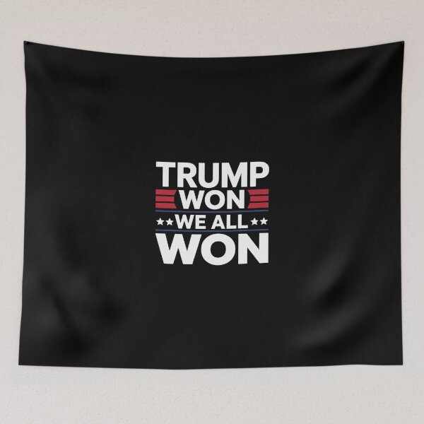 Item preview, Trump Won - We All Won 2025 USA Flag Trump Won designed and sold by SyntaxClaw.