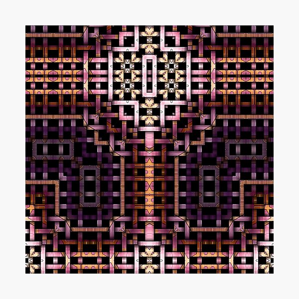 Metallic Mesh Weave IV Photographic Print