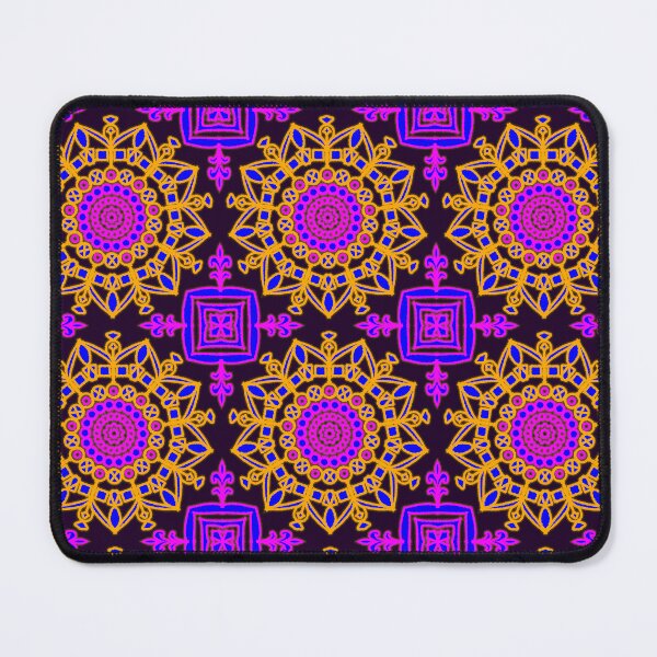 Item preview, "Radiant Mandala with Pink Circles and Floral Geometry" designed and sold by nighttime1990.