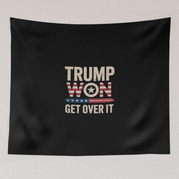 Item preview, Trump Won Get Over It 2028 Flag USA designed and sold by SyntaxClaw.
