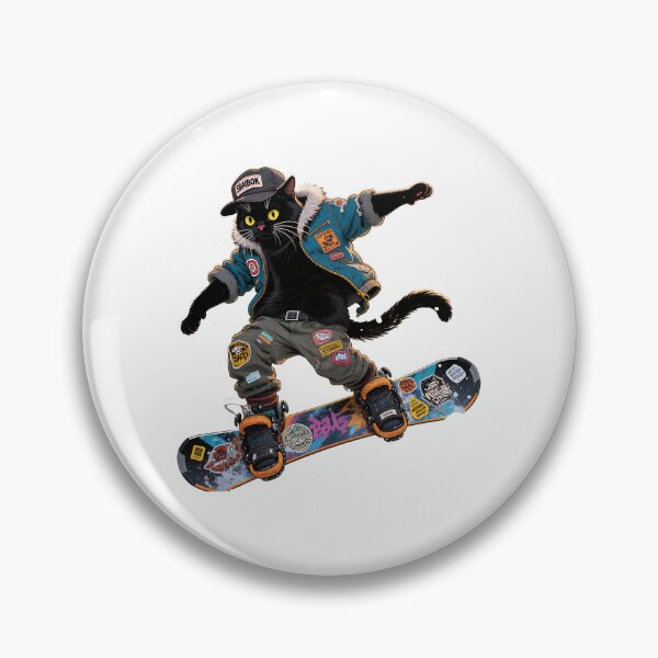 Item preview, Cat Snowboarding Streetwear Illustration 360 spin  designed and sold by Uglyandcute.