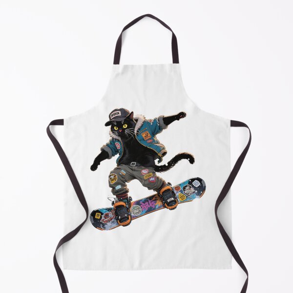 Item preview, Cat Snowboarding Streetwear Illustration 360 spin designed and sold by Uglyandcute.