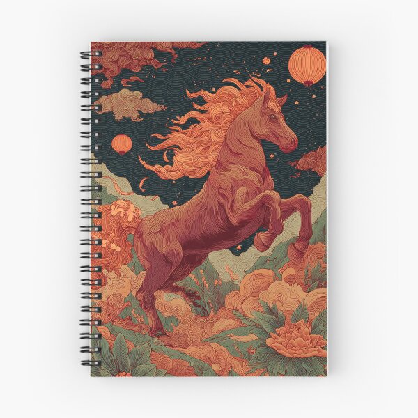 Item preview, Fire Stallion Under Lantern Skies designed and sold by Turocks.