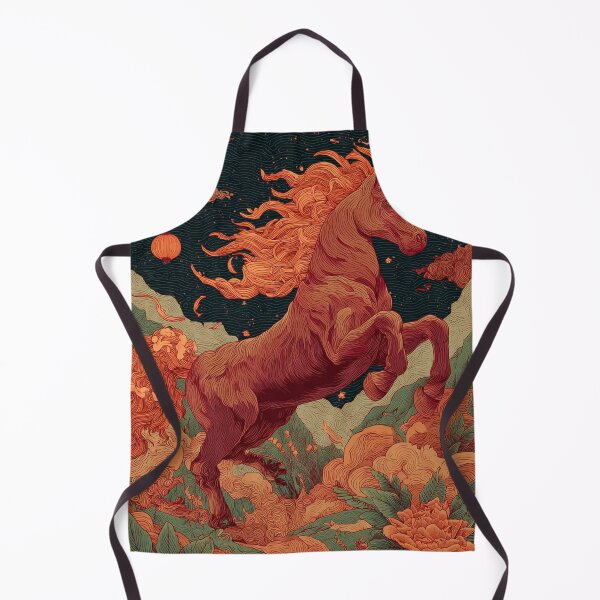 Item preview, Fire Stallion Under Lantern Skies designed and sold by Turocks.