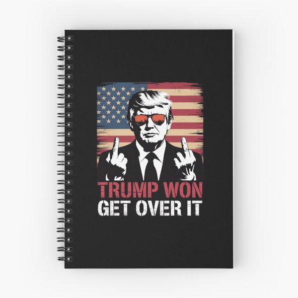 Item preview, Trump Won Get Over It Patriotic Pro Trump Anti kamala 4 designed and sold by SyntaxClaw.