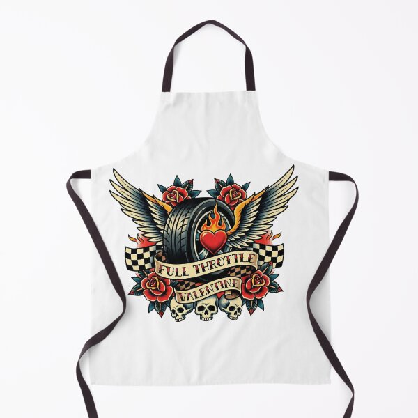 Item preview, Full Throttle Valentine – Traditional Tattoo Racing Art designed and sold by The Crimson Halo.
