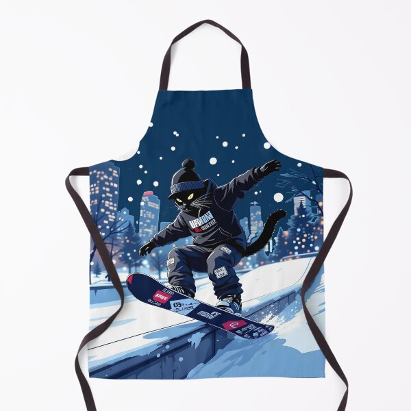 Item preview, Cat Snowboarding Streetwear Illustration 360 spin designed and sold by Uglyandcute.